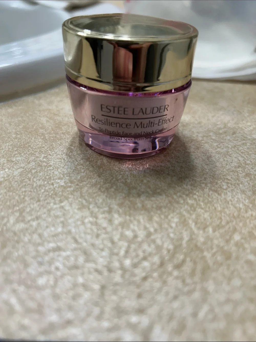 Estee Lauder Pink Jar Moisturizer with Gold Lid